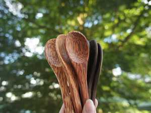 Handmade <b>Small</b> Wooden <b>Spoon</b> Honey Teaspoon Seasoning Coffee Tea Sugar Salt Jam Mustard Ice Cream <b>Spoons</b> - Product Image 2