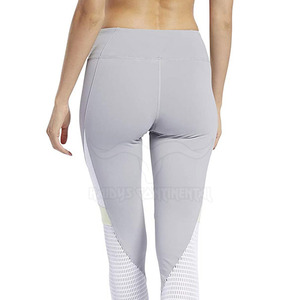 Legging de sport pour filles 2024, taille mi-haute, motif uni, respirant, longueur intégrale, en Spandex/Polyester, personnalisable - Product Image 6