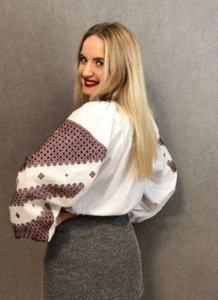 Blusa étnica de manga larga bordada rumana elegante a la moda para mujer - Product Image 4