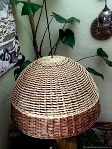 Lampe suspendue en bambou avec perles de base en métal et fournitures de taille personnalisée pour mariage - Product Image 2