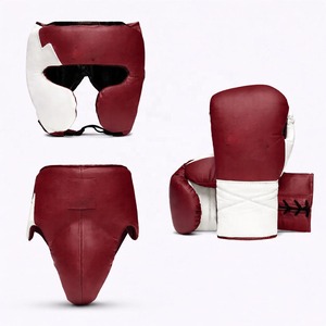 Premium Quality Custom Made <b>Training</b> Boxing Set Customized 100% Genuine Leather Gloves <b>Head</b> Guard Groin Guard Lightweight Gloves - Product Image 4
