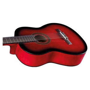 Guitarra Clásica Acústica Eko Gloss Red Burst con Cuerdas de Nylon, Serie Studio 4/4, 0169969, Fondo y Laterales de Palisandro y Caoba, Escala de 650 mm - Product Image 5