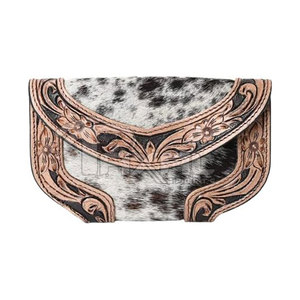 Embrayages professionnels en cuir de vachette les plus vendus pour les femmes à la mode nouveau Design fermeture à glissière fabriqué au Pakistan - Product Image 1