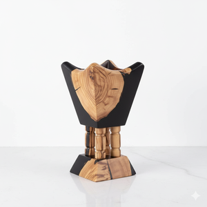 Porte-encens classique en résine de bois Brûleur Bakhoor artisanal pour parfum de maison et décoration à un prix abordable - Product Image 3