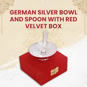 เยอรมันชุดช้อน2ชิ้นสีเงินความจุ3.75นิ้ว120มล. กล่องผ้ากำมะหยี่สีแดงสำหรับงานแต่งงานเครื่องใช้ในครัวเรือน - Product Image 2