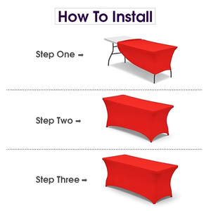 Bán Buôn Tùy Chỉnh Các Sự Kiện Bảng Vải 4ft 6ft 8ft Stretch Spandex Vải Mô Hình Rắn Phong Cách Hiện Đại Wedkey Thương Hiệu Đợt - Product Image 6