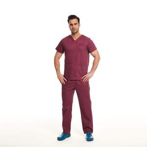 2025 dernier costume d'infirmières de gommage professionnel ensembles d'uniformes de gommage hôpital soins infirmiers à manches courtes Logo personnalisé et conception OEM - Product Image 5