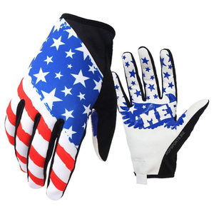 MTB Cycling <b>Gloves</b> Breathable Silicone Printing Palm for Bike BMX MX Riding Summer Outdoor <b>Touch</b> Screen Non-Slip - Product Image 2