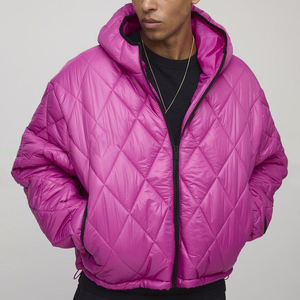 Veste à bulles surdimensionnée de qualité à col montant, veste à bulles sur mesure avec logo pour homme, veste d'hiver grande taille - Product Image 1