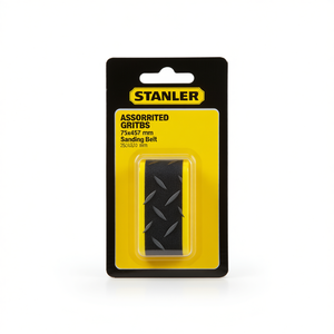 แผ่นขัดทราย Stanley Assorted Grits ขนาด 75x457 มม. สำหรับเครื่องขัดสายพาน แบบแพ็คหลายชิ้น สำหรับเม็ดทรายหลากหลายขนาด - Product Image 2