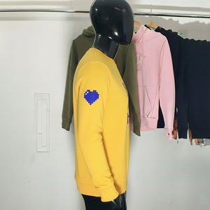 Sweat-shirt oversize en tricot, style formel, doux, vintage, streetwear, uni, teinture unie, saison d'automne, service OEM - Product Image 4