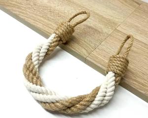 Sujetadores de Cortinas de Yute y Algodón: Sujetadores de Cuerda Minimalistas - Product Image 1