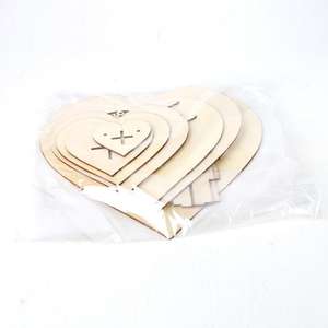 ที่วางกลางโต๊ะแต่งงานรูปหัวใจลูกกวาดช็อคโกแลตทำจากไม้สำหรับบ้าน - Product Image 3