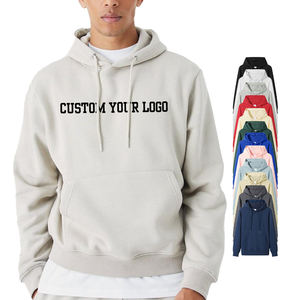 Custom available Men's cropped hoodies Pullover Peso pesado streetwear sudaderas con capucha en blanco logotipo personalizado Sudadera con capucha para unisex - Product Image 1