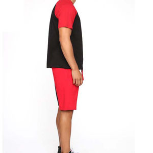 Customized logo Design High Quality Embroidery Printed Round Neck <b>Men</b> T <b>Shirt</b> and Short Set Custom Cotton Material Quick Dry Set - Product Image 2