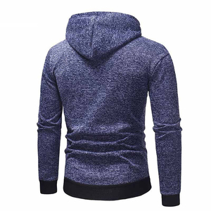 Sweat à capuche pour homme 100% coton avec logo personnalisé sur le devant, coupe classique, tissu polaire, service OEM, design personnalisable, prêt pour l'hiver - Product Image 2