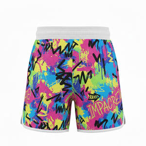 Shorts de sport sublimés pour hommes, légers, à séchage rapide, en satin, pour le basketball et le fitness - Product Image 2