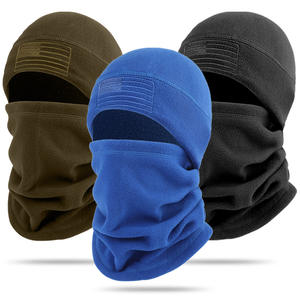Masque de cyclisme en polaire noir de haute qualité, logo personnalisé OEM&ODM, respectueux de l'environnement, masque de cyclisme d'hiver chaud, livraison DDP - Product Image 3