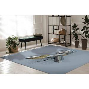Tapis d'intérieur 3D métallique : Tapis contemporain coloré, avec poils doux - Product Image 4