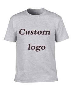 100% coton hommes T-Shirt en gros Logo personnalisé blanc sportif décontracté imprimé T est votre marque Logo bienvenue - Product Image 1