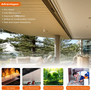 Jayminton nhà máy nhôm soffits fascia trông giống như Gỗ Ngoài Trời soffit Trần Bảng điều khiển - Product Image 5