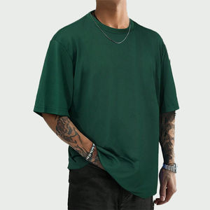 เสื้อยืดลำลองผู้ชาย แฟชั่นฤดูร้อน แขนสั้น คอกลม ไซส์ใหญ่ ผ้าโพลีเอสเตอร์/คอตตอน ระบายอากาศ ผ้าแคนวาส สีพื้น - Product Image 1