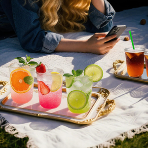 Gobelets jetables biodégradables et recyclables en PET/PLA transparents de 16 oz avec couvercles modernes à fente pour paille, anti-fuite, sans BPA/PFAS, pour boissons froides - Product Image 1