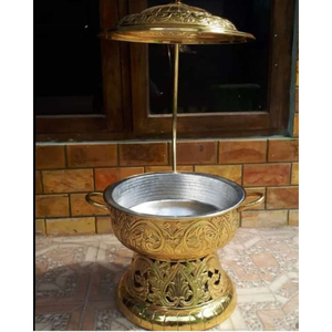 จานสำหรับตกแต่งทำจากสแตนเลสทำจากโลหะสำหรับงานแต่งงานและงานเลี้ยงอาหารค่ำจานเสิร์ฟอาหาร - Product Image 1