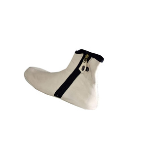 <b>White</b> Color PU <b>Leather</b> Winter Warm Insulated Breathable Casual Wear Fleece Lining <b>Shoes</b> for Men <b>Women</b> - Product Image 2