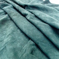 Cuir de chèvre véritable gris foncé 100% daim, écologique, certifié LWG, épaisseur 0,70-0,90 mm pour chaussures, canapés, meubles, vêtements