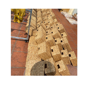 Panier de jacinthe d'eau plateau de tissage plateau de panier tissé pour salle de bain organisation de haute qualité en gros - Product Image 1