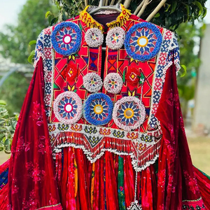 ชุดชาวอัฟกานิสถานสำหรับผู้หญิงเสื้อผ้าอิสลามปากีสถานชุดมุสลิมแบบอัฟกานิสถาน108 - Product Image 3