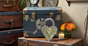 Brass Skull Door Lock Padlock Premium Quality Duty Safety Antique Simple and Attractive Look Pad Lock Sets Keys - Product Image 5