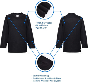 เสื้อฮอกกี้น้ำแข็งพรีเมียมขายส่ง OEM รับผลิตตามแบบทีม  งานพิมพ์แบบซับลิเมชั่น ระบายอากาศได้ดี เป็นมิตรกับสิ่งแวดล้อม แห้งเร็ว ทนทาน - Product Image 2