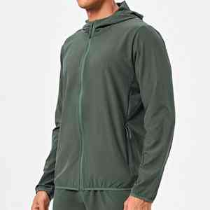 Chaqueta Deportiva de Camuflaje con Diseño Moderno, Chaqueta de Entrenamiento para Hombre, Media Cremallera, Ligera, Atlética, con Logotipo Frontal - Product Image 4