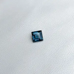 Aaa Grade 9Mm Natuurlijke Londonblauwe Topaas Vierkant Gesneden Losse Edelstenen Displaydoos Ook Gratis Monster Beschikbaar