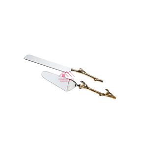 Ensemble de couverts en métal couteau design moderne couverts pour la décoration de mariage à la maison serveur à salade en acier inoxydable avec poignée design - Product Image 3