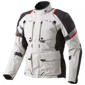 Veste de moto pour homme, veste de moto en textile imperméable avec protections blindées CE, veste de course pour motocycliste - Product Image 1