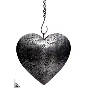 Caja de Metal con Acabado Dorado, Sagrado Corazón, Ex Voto, Sagrado Corazón con Rayos de Sol para Decoración de Iglesia u Hogar - Product Image 6