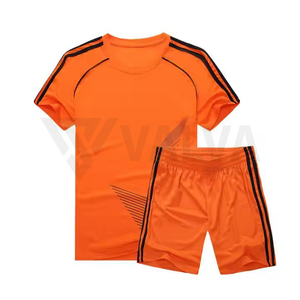 Maillot de football d'été respirant personnalisable de qualité supérieure pour adultes, design col en V avec logo et couleur de tissu personnalisés - Product Image 5