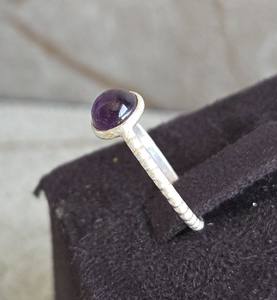 Anillo de plata de ley unisex hecho a mano, piedra preciosa de cuarzo bohemio para aniversario de boda o fiesta, regalo elegante - Product Image 2