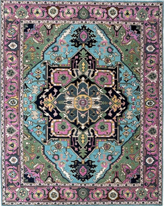 Tapis de salon en coton fait à la main de haute qualité 9x12 Oushak décor intérieur antidérapant 1 pièce - Product Image 1