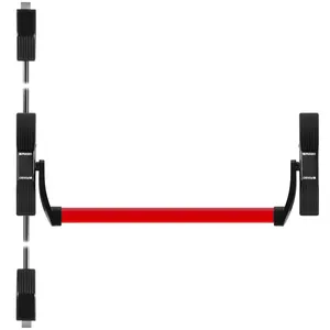 Maniglia push bar 1700 C con aste per porte a doppia anta