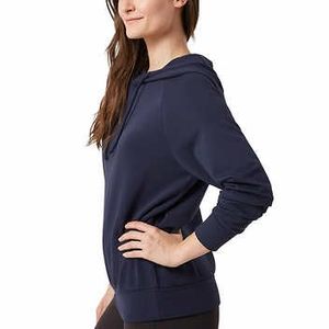Sudaderas con capucha de mujer de gran tamaño con cuello redondo y Jogger Crop Top con capucha Cordones con cordón Longitud larga Invierno Bulk Liso al por mayor - Product Image 2