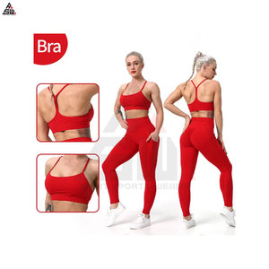 Conjunto de Yoga de Alta Calidad para Mujer, Talla Grande, Color Sólido, Logotipo Personalizado, 2 Piezas, Ropa Deportiva Transpirable de Secado Rápido - Product Image 6