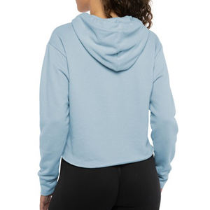 Wholesale Manufacturers Custom Logo Adjustable Lightweight Plain Blank Fleece Women Cropped <b>Zip</b> <b>Up</b> <b>Hoodie</b> For Women's - Product Image 6