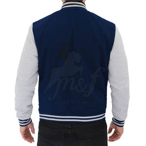 แจ็กเก็ตเลตเตอร์เมนแขนยาวของผู้ชายเสื้อแจ็คเก็ตตัวอักษรแขนยาวทำเองใส่สบาย2025 - Product Image 2