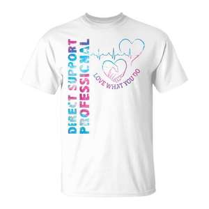 Camiseta Profesional de Apoyo Directo, Blanca, Unisex para Adultos, Cuello Redondo, Manga Corta, Promocional - Product Image 1