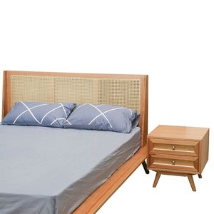 Mid-Century Modern Bed Marco de madera de teca - Product Image 4