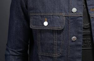แจ็กเก็ตยีนส์สำหรับผู้ชายแฟชั่นใหม่2025เสื้อโค้ทลำลองคลาสสิกมีปกเสื้อโค้ทยีนส์สุดหล่อทันสมัย - Product Image 5